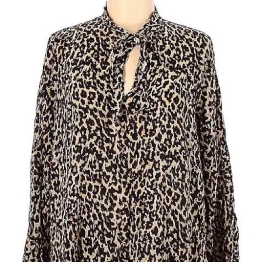 ZARA LEOPARD BLOUSE